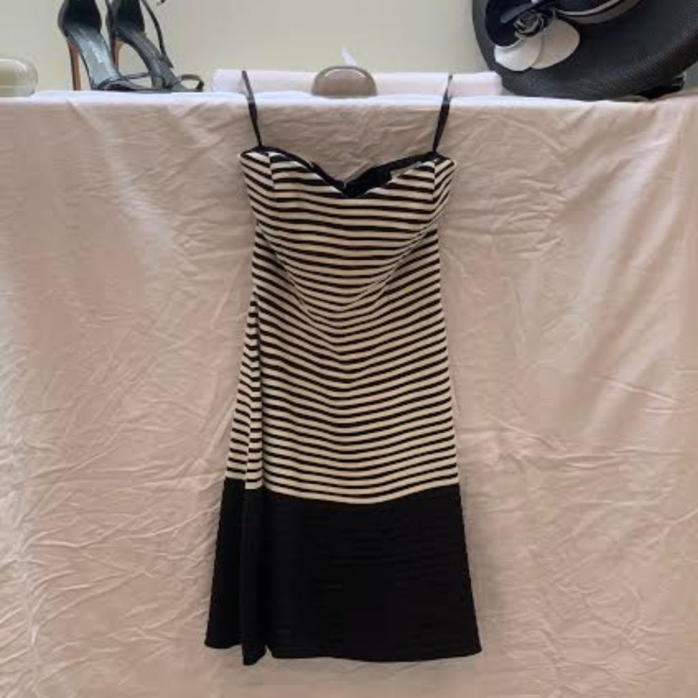Parker Black and White Mini-dress